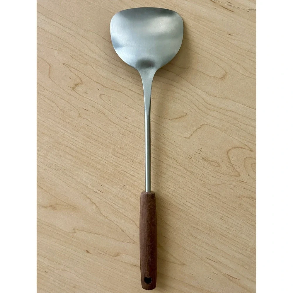 Metal Wok Spatula with Wooden Handle Kitchen‎ Cooking Utensil